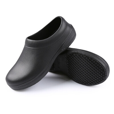 

Mens Chef Shoes Kitchen Nonslip Work Shoes Oil & Water Proof Flat Cook Hotel