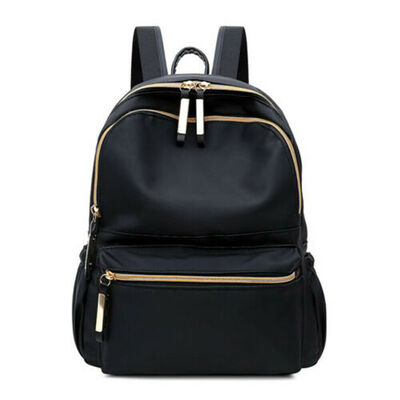 

Fashion Women Black Small Backpack Travel Oxford Cloth Handbag Shoulder Bag