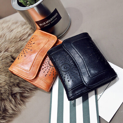 

New listing air wallet Japanese style PU leather short wallet simple coin bag