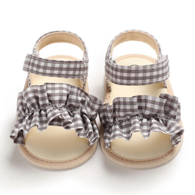 

Children Summer Shoesborn Infant Baby Girl Boy Soft Crib Shoes Infants Anti-slip Sneaker Striped Bow Prewalker 0-18M