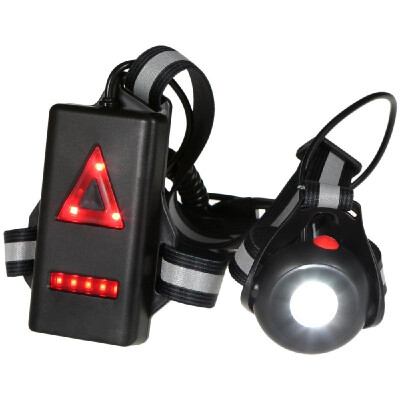 

Outdoor Night Running Lights 380 Lumen Chest LED Light Back Warning Light Belt Rechargeable for Running Jogging Camping Hiking Fis