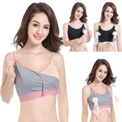 

Womens Hands Free Breast Feeding Pump Pumping Breastpump Maternity Nursing Bra