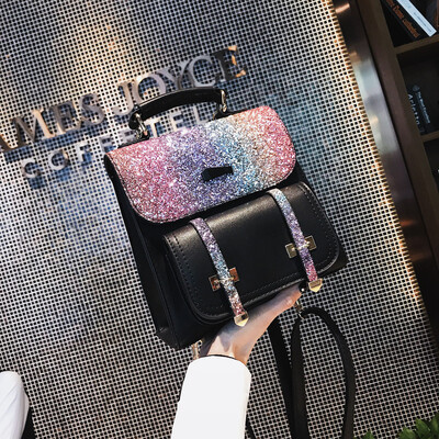 

Tailored Fashion Women Outdoor Sequins Colorful Backpacks Travel Bag School Package
