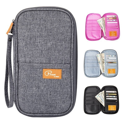 

Passport Tickets Holder Cash Organizer Bag Purse Wallet Credit Card Holder Case