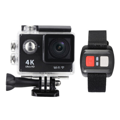 

20" LCD 4K38402160 15fps 1080P 60fps Full HD Wifi APP 30M Waterproof 12MP Sports Action Camera DV 170°Wide Angle Lens with Rem