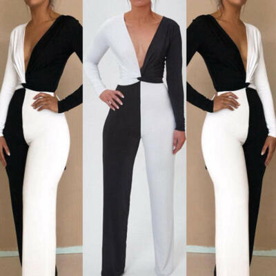 

Sexy Womens 2 PCS Jumpsuit Romper Bodycon Playsuit Clubwear Long Party Pants