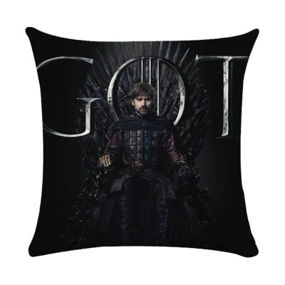 

18" Square Game of Thrones Cotton Linen Home Decorative Throw Pillow Case Cushion Cover 45cm45cm