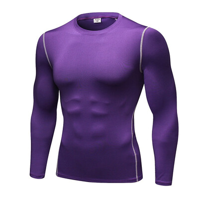 

YUERLIAN Sports Fitness Long Sleeve Quick Dry T-Shirt 1019 7029