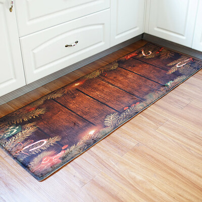 

〖Follure〗Christmas Santa Sleigh Anti-skid Water Absorption Area Rug - W24 Inch L71 Inch