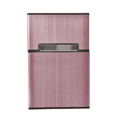 

Practical Cigar Emei Light Aluminum Cigarette Box Holder Pocket Storage Container Silvery