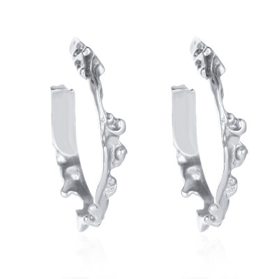

In 2019 the new brand design opening C-series earrings generous minimalist temperament wild Korean earrings for women