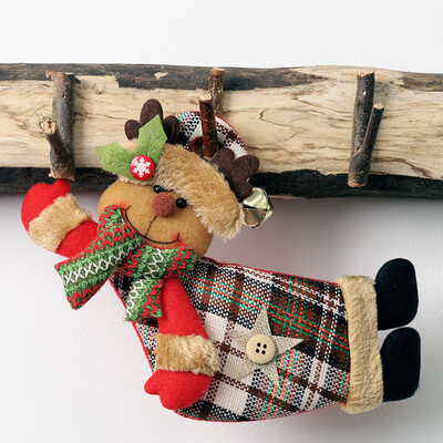 

Toponeto Christmas Tree Ornament Doll Hanging Snowman Santa Claus Door Window Decoration