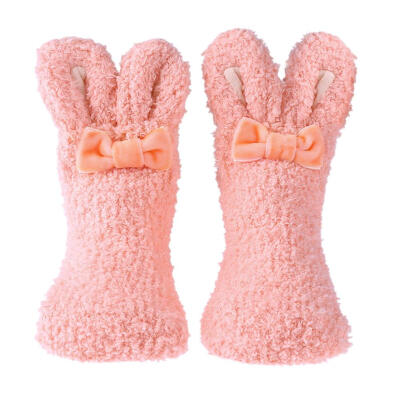 

Cute Rabbit Winter Thicken Baby Socks Anti-Slip Coral Velvet Girls Socks