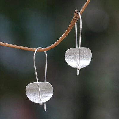 

Creative Women Minimalism Concave Metal Sheet Hook Earring Banquet Party Jewelry