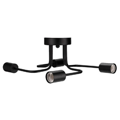 

Ceiling Light Lamp Bracket Iron Pole Light Industrial Retro Attic Dome for Home Decoration Restaurant Coffee Bar Not Including Lig