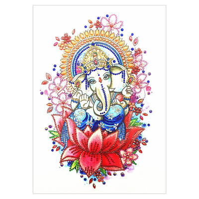 

5D DIY Special Shaped Diamond Painting Elephant Trunk Buddha Embroidery Kit