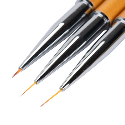 

Toponeto 3pcs Professional Nail Art Drawing Painting Pen Brush Detailer Liner Brush