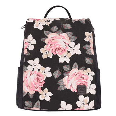 

Tailored Women Canvas Large Capital Floral Travel Backpack Single Shoulder School Bags