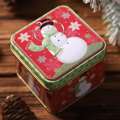 

Siaonvr Square Bump Candy Box Storage Iron Box Christmas Candy Cans ChildrenS Gift