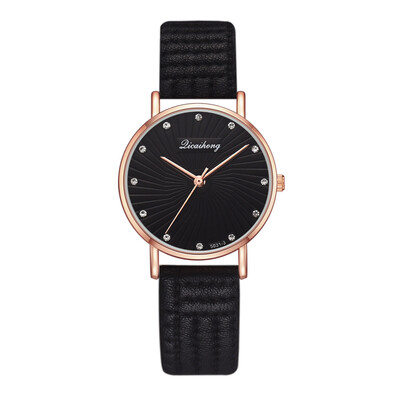 

New pu strap quartz watch fashion watch wholesale trend simple wild ladies watch