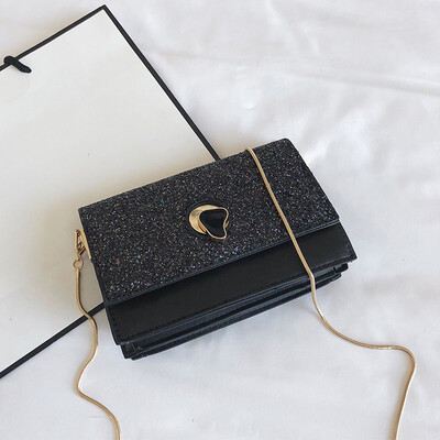 

Net red small black bag texture chain bag female bag new 2019 French small crowd bag wild ins super fire crossbody bag