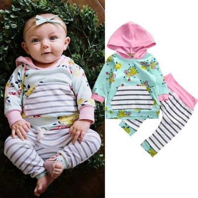 

Kids Baby Girls Warm Infant Romper Jumpsuit Bodysuit Hooded Clothes Outfit 0-3Y