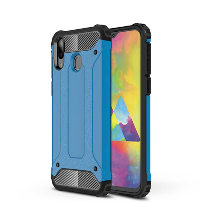 

Hybrid Armor Case Samsung Galaxy M20 SM-M205FDS Soft TPU Cover Samsung M20 SM-M205FNDS Heavy Duty Bumper Case