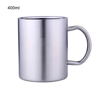 

260400ml Children Double Wall Insulated Stainless Steel Water Cup Tea Mug