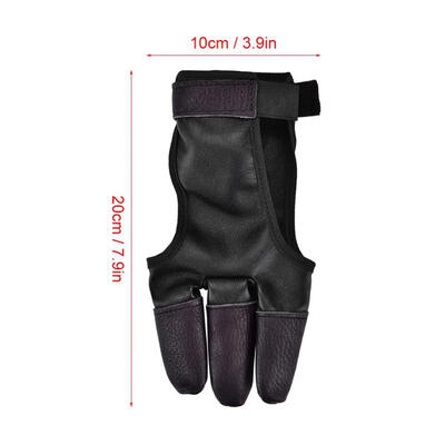 

Greensen 1pc 3-Finger Archery Glove Guard Protector for Recurve Straight Bow Shooting Accessory