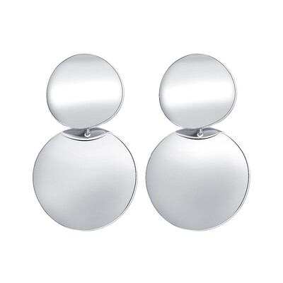 

Statement Earrings 2019 Metal Round Geometric Drop Earrings For Women Pendant Dangle Earing Party Jewelry pendientes oorbellen