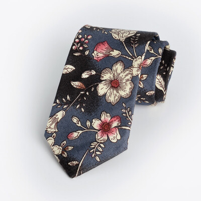 

Mens Korean version of the casual narrow cotton tie printing 7 cm 2019 summer new tie custom manufacturers spot
