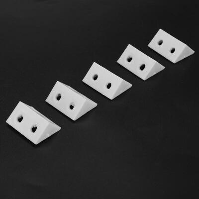 

Greensen 50pcs Plastic Right Angle Corner Gusset Brace Angle Brackets Code Furniture