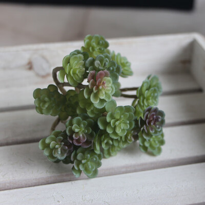 

24 Heads Artificial Succulents Fake Floral Plant Garden Home Office Decor