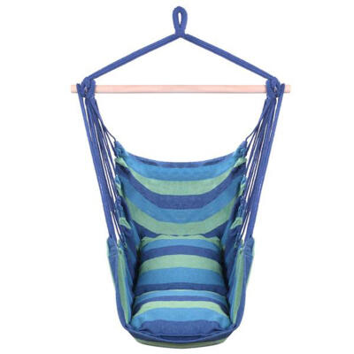 

Household Multi Color Unique Cotton Canvas Hanging Rope Chair With Pillow