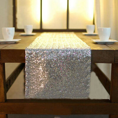 

Glitter Sequin Table Runners Christmas Wedding Birthday Party Banquet Decorations
