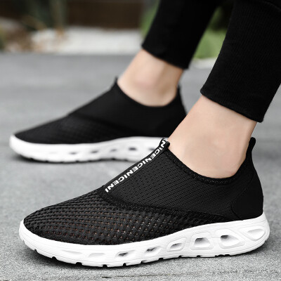 

Summer breathable trend mens shoes sub-net surface single-layer casual lazy socks hollow thin lightweight tide shoes