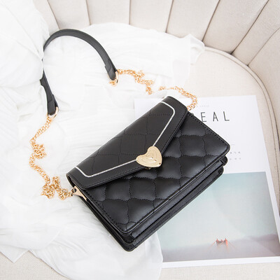

French Minority Westernized Womens Bag 2019 Korean Version Baitao Slant Bag Summer Texture Square Bag