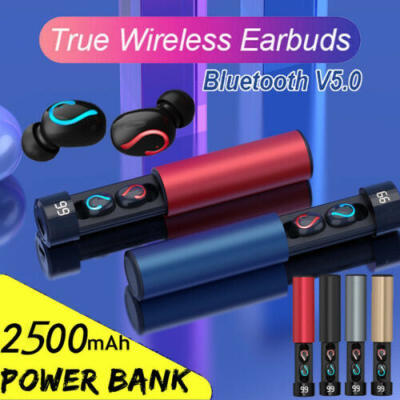 

Wireless Headphones TWS Mini True bluetooth 50 Stereo Earphones In-Ear Headset