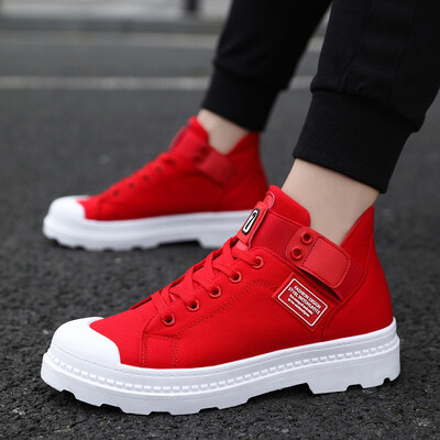 

Mens shoes Summer casual high-top canvas board shoes fashion Gaobang autumn Korean edition climax shoes