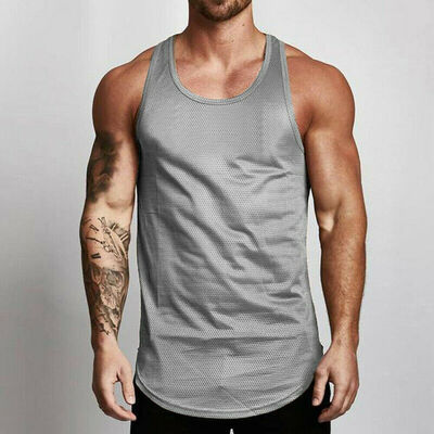 

Mens Stringer Bodybuilding Tank Top Gym Fitness Singlet Sleeveless Muscle Vest