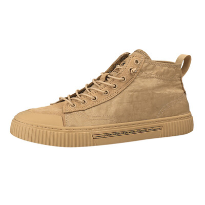 

mens lightweight sneakers Mens Retro High-Top Breathable Canvas Shoes Trend Solid Color Casual Shoes Zapatillas Deportivas