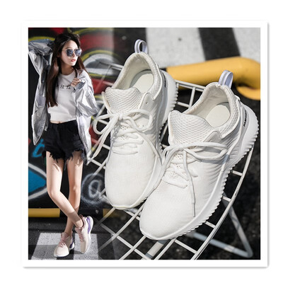 

2018 spring&autumn casual running shoes new female Korean version of the wild casual net red running sports white shoes