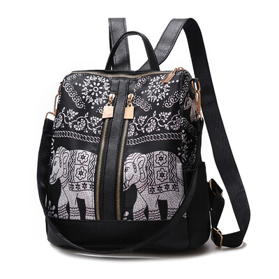 

Backpack female fashion tide fashion wild bag Oxford canvas travel ladies backpack