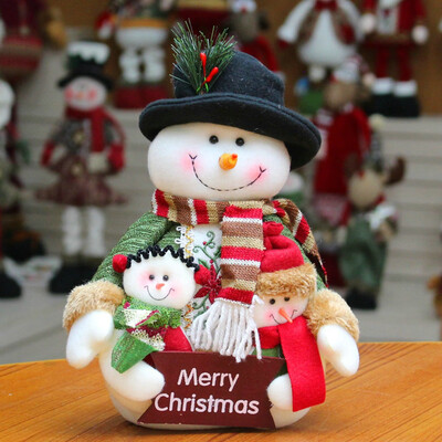 

〖Follure〗Christmas Dolls Christmas Family Portrait Old Man Snowman Christmas Decorations