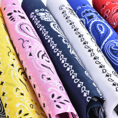 

Men Women Square Scarf Paisley Bandana Hair Band Neckerchief Hip Hop Kerchief Unisex Headwear
