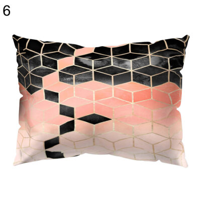 

Geometric Square Triangle Pillow Cover Cushion Case Home Car Sofa Hotel Decor