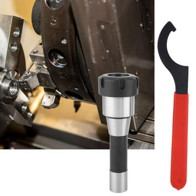 

Greensen High Accuracy R8-ER32 Collet Chuck Holder Milling Cutter Tool 1Pcs Hook Wrench