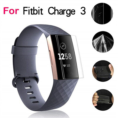 

5pcs Clear Screen Protector Protective Film Guard for Fitbit Charge 3 Smartwatch
