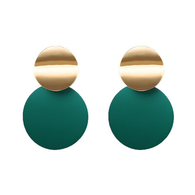 

Fashion Round Sequin Dangle Earrings for Women Colorful Punk Long Drop Earring Female Statement Bohemian Jewelry Gift