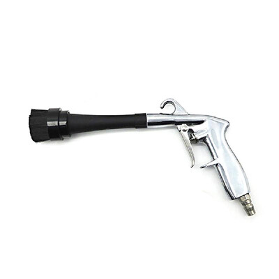 

Car Interior Cleaning Gun High Pressure Air Blow Dust Deep Cleaning Gun Tornado Car Wash Tools with Brush Alloy Brush Head